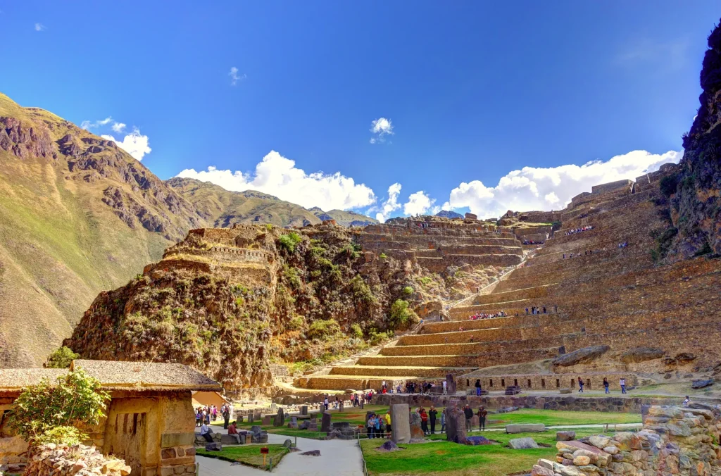 Terrazas incas en el Valle Sagrado de los Incas, Cusco, Perú
