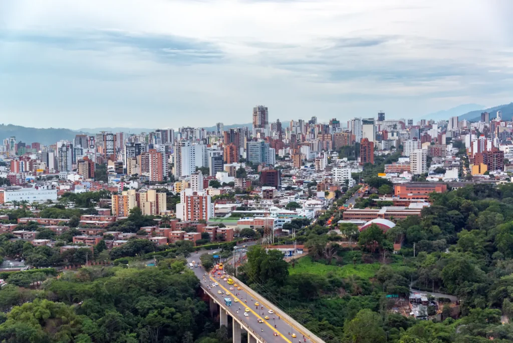 Vista panorámica de Bucaramanga, Santander