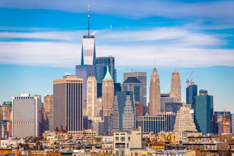Rascacielos del Lower Manhattan en Nueva York